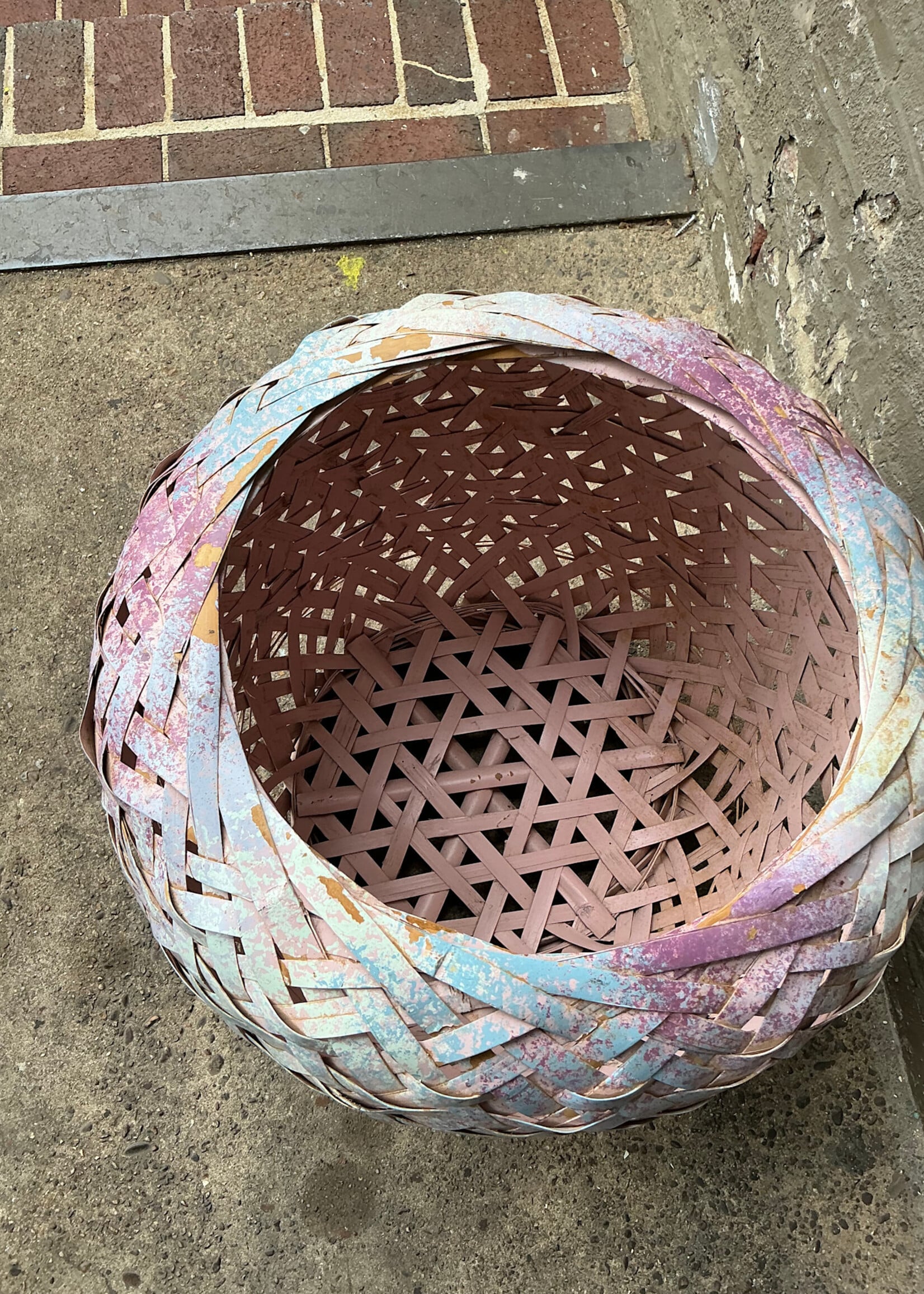 GOODWOOD Painted Wicker Basket