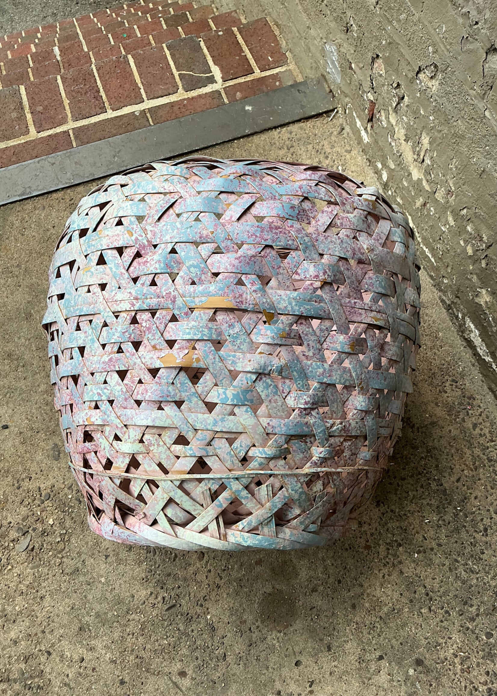 GOODWOOD Painted Wicker Basket