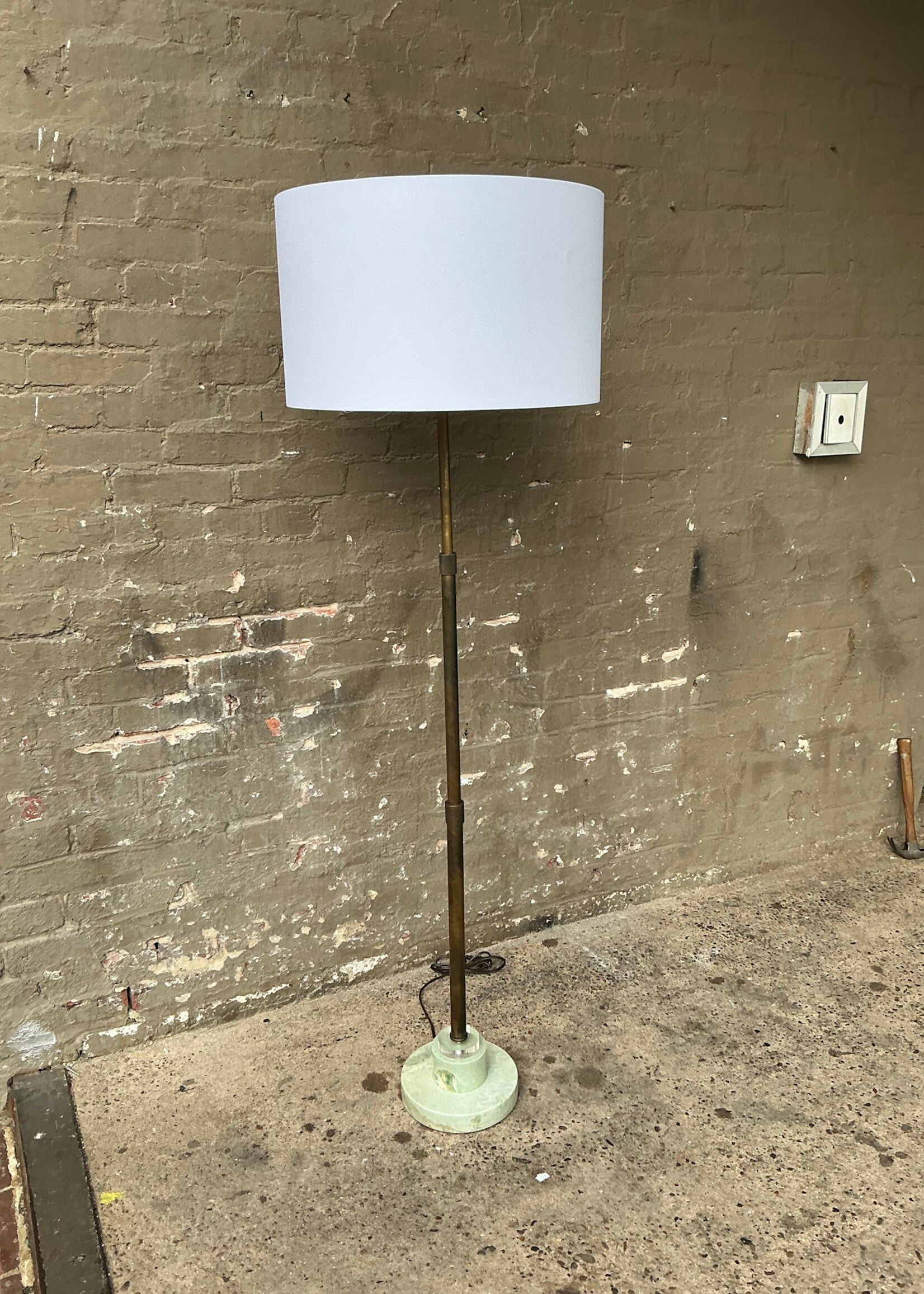 GOODWOOD Brass and Stone Floor Lamp