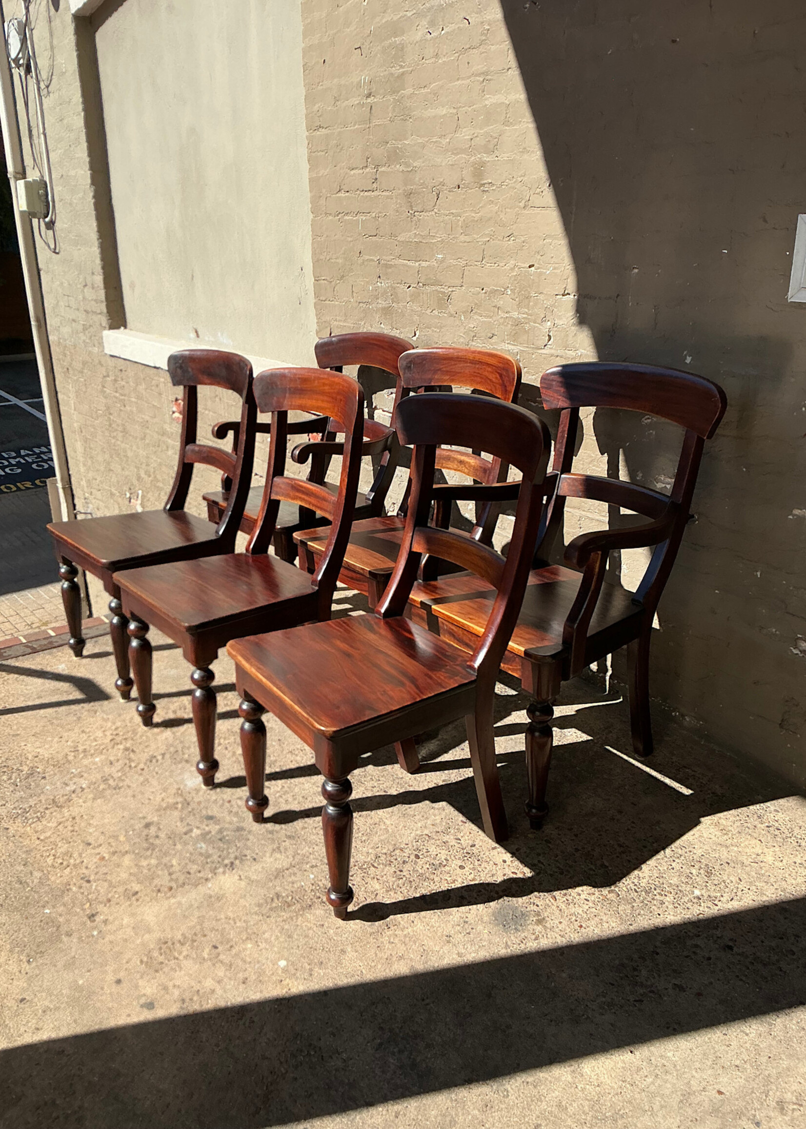 GOODWOOD Set of Six Hardwood Farmhouse Chairs