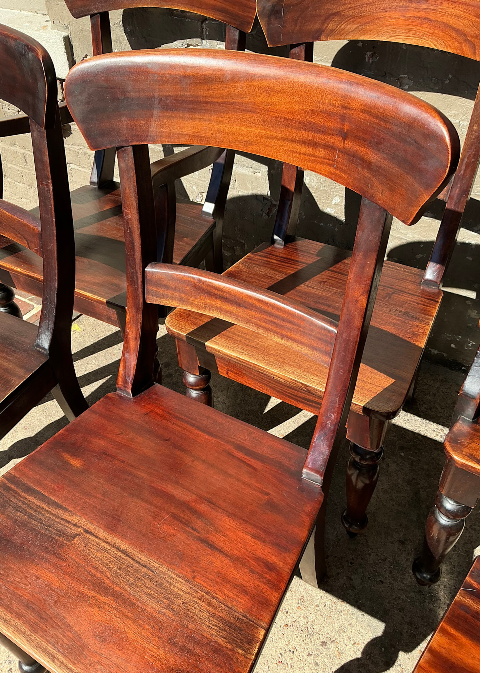 GOODWOOD Set of Six Hardwood Farmhouse Chairs