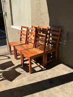 GOODWOOD Set of Six Acacia Side Chairs