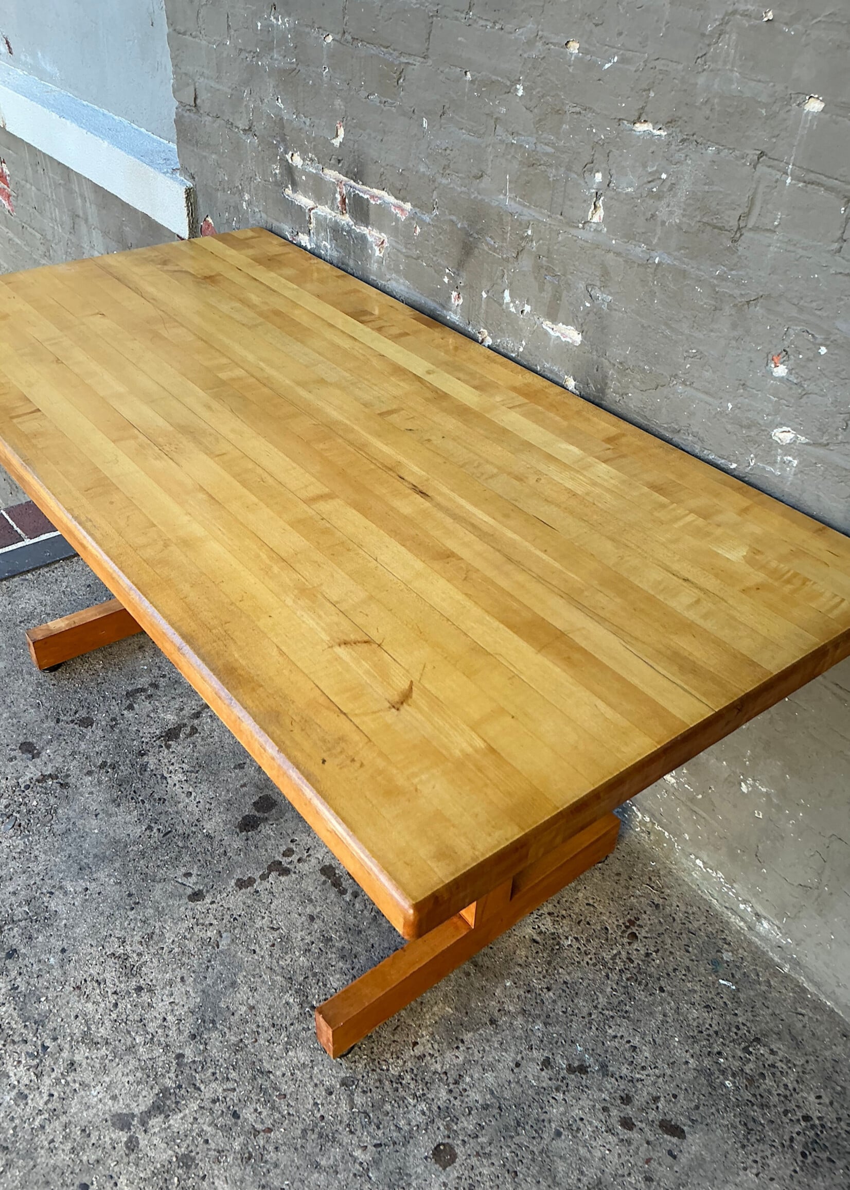 GOODWOOD MCM Solid Butcher Block Dining Table