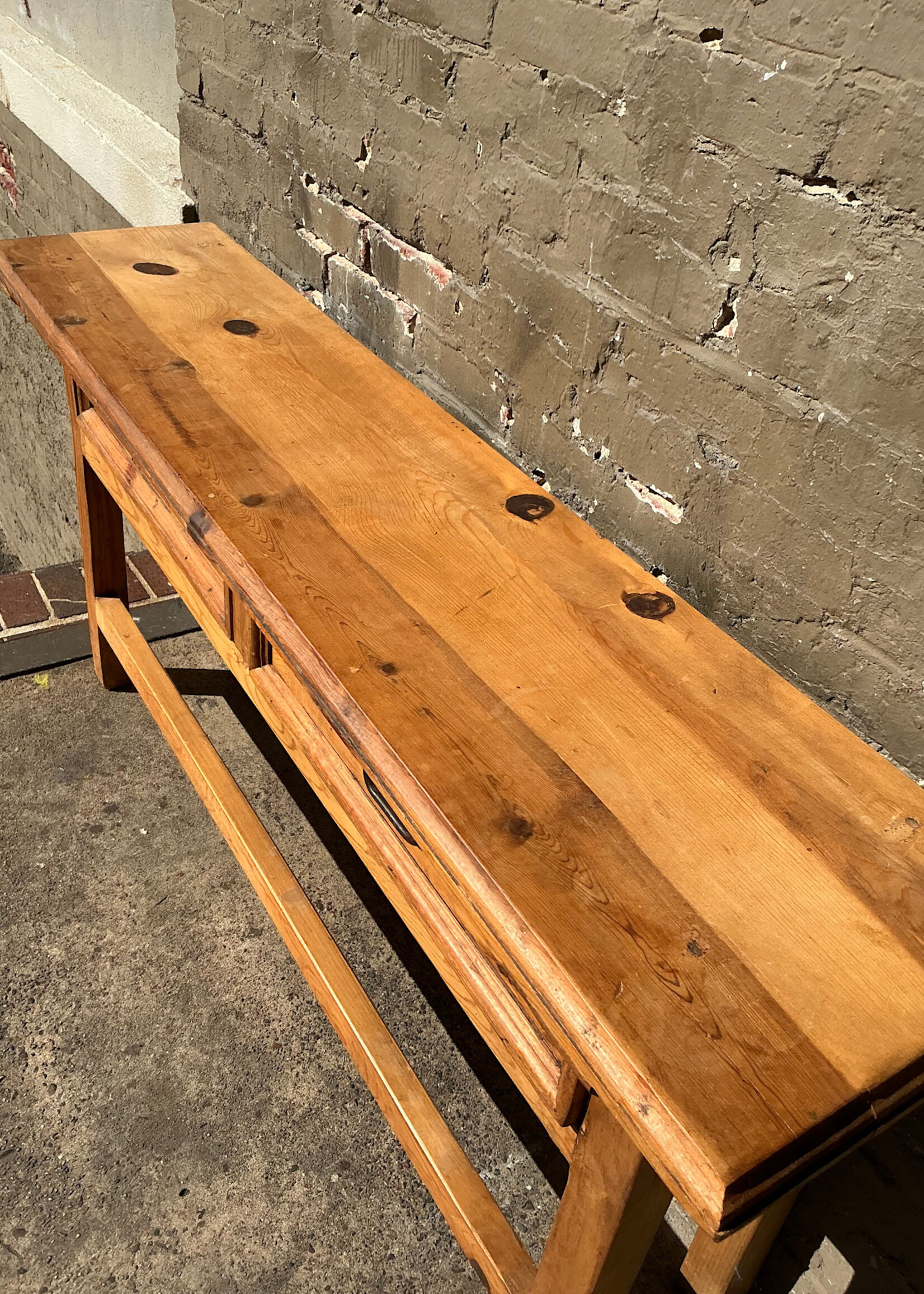 GOODWOOD Vintage Scrubbed Pine Console