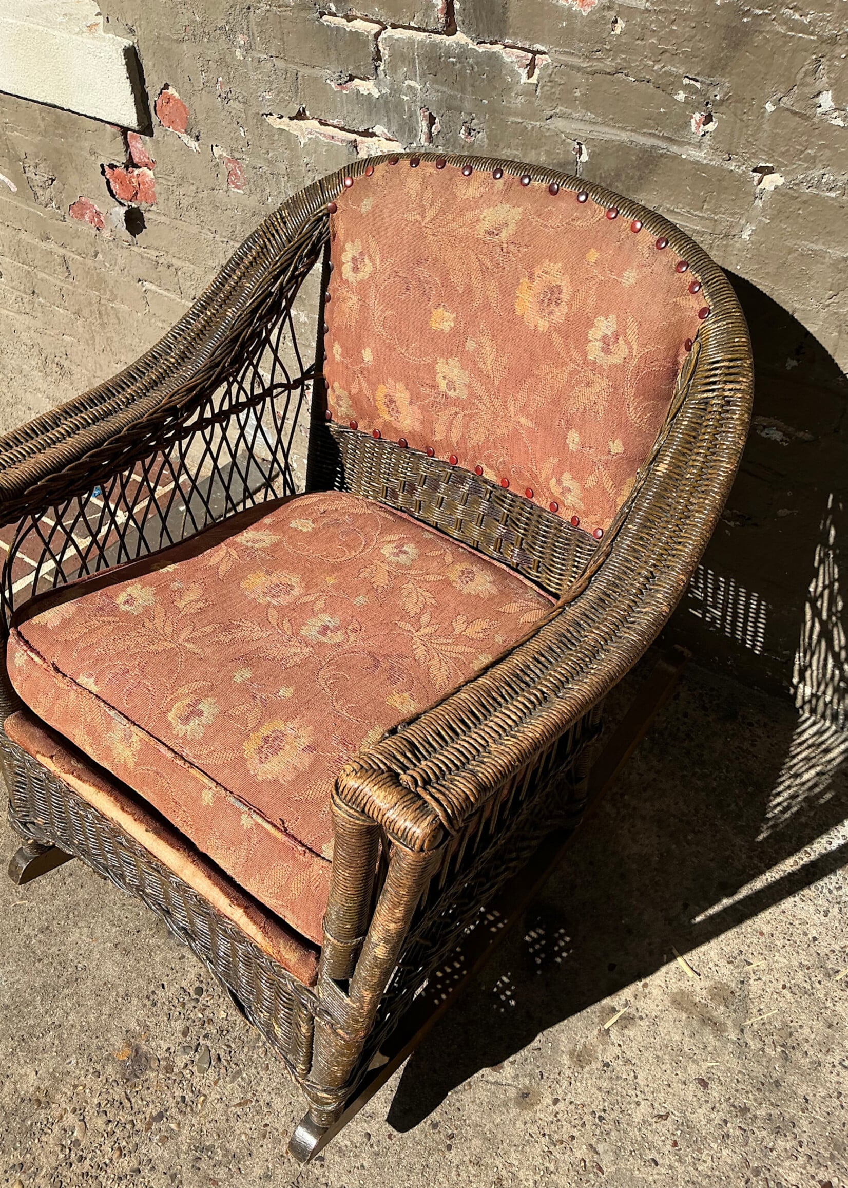 GOODWOOD Antique Wicker Rocker
