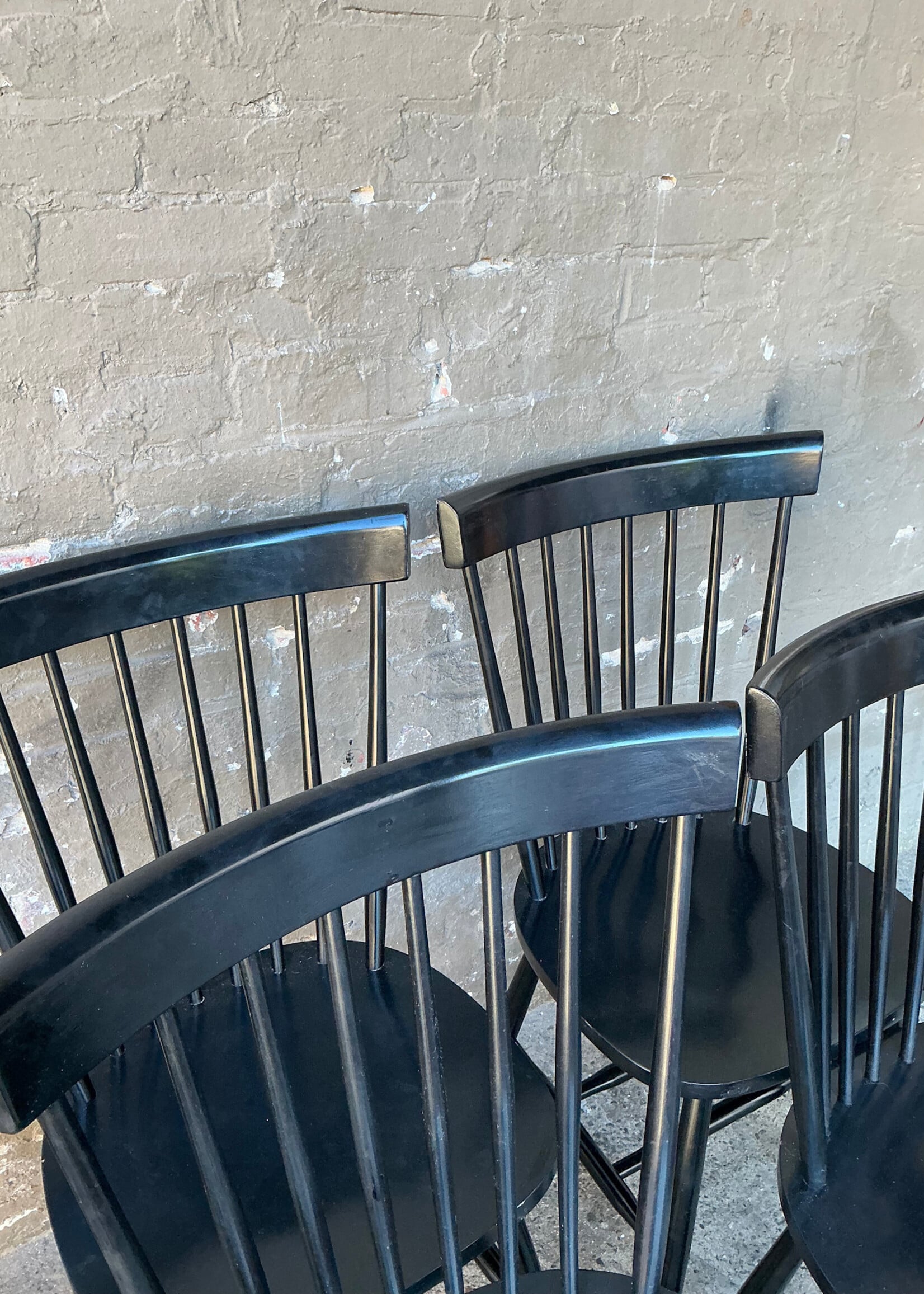 GOODWOOD Set of 6 Modern Ebonized Dining Chairs