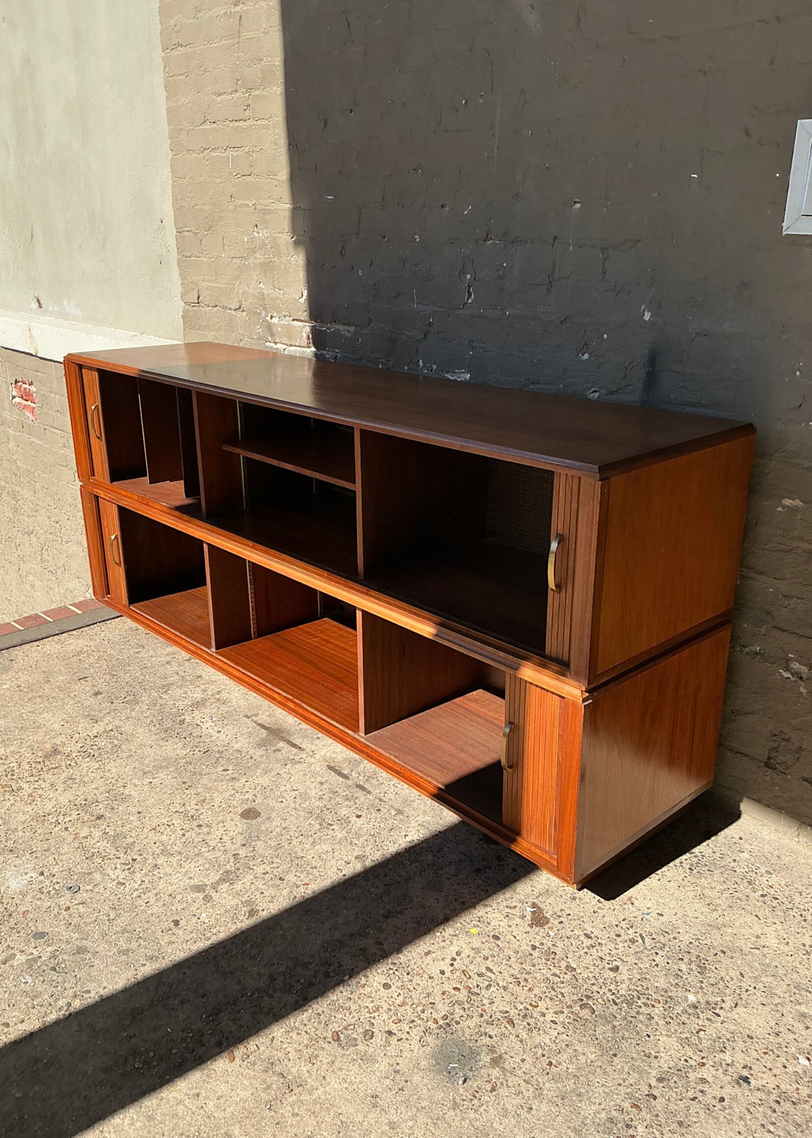 GOODWOOD MCM Walnut Stacking Console