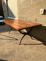GOODWOOD Solid Walnut and Iron Dining Table