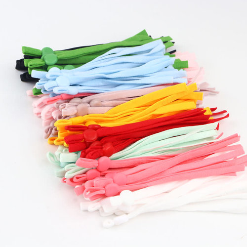 Lt Pink Mask Straps With Silicone Stopper Lt Pink Mask Straps With Silicone Stopper