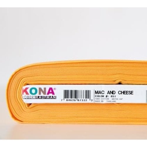 Kona Kona Quilting Cotton Solid Mac & Cheese By Robert Kaufman