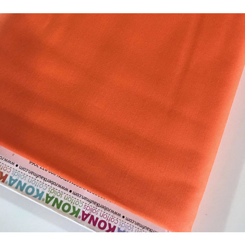 Kona Kona Quilting Cotton Solid Orangeade Fabric by Robert Kaufman Kona Kona Quilting Cotton Solid Orangeade Fabric by Robert Kaufman