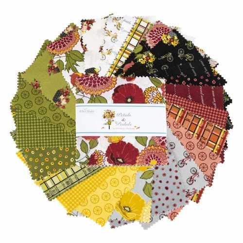 Riley Blake Quilting Charm Squares Pack Petals and Pedals Jill Finley Fabric By Riley Blake Designs Riley Blake Quilting Charm Squares Pack Petals and Pedals Jill Finley Fabric By Riley Blake Designs