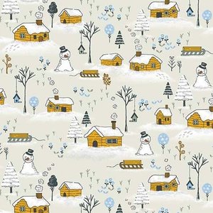 Michael Miller Snowy Weather Grey ~ Winter Days by Lisa Glanz for Michael Miller, 100% Quilting Cotton