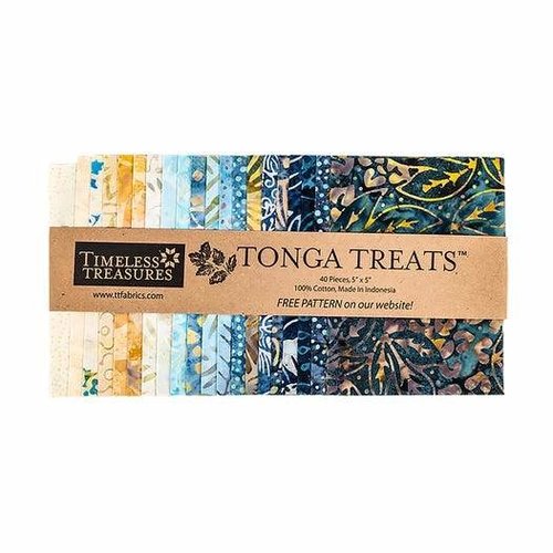 Timeless Treasures Timeless Treasures Tonga Treats Batiks 5" Charm Pack Mini-Montauk Timeless Treasures Timeless Treasures Tonga Treats Batiks 5" Charm Pack Mini-Montauk