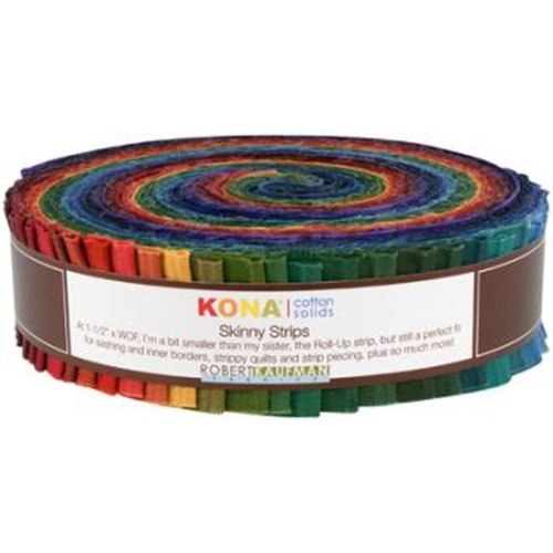 Kona Quilting Cotton Kona Dark Solids Skinny Jelly Roll Precut Fabric By Robert Kaufman Kona Quilting Cotton Kona Dark Solids Skinny Jelly Roll Precut Fabric By Robert Kaufman
