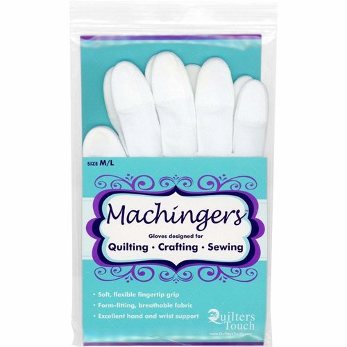 Quilters Touch Machingers Touch Quilting Gloves Small/Medium and Medium / Large Quilters Touch Machingers Touch Quilting Gloves Small/Medium and Medium / Large