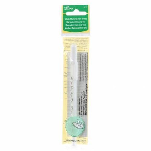 Clover Needle Craft Water Soluble Or Iron Off Marking Pen White Clover Needle Craft Water Soluble Or Iron Off Marking Pen White