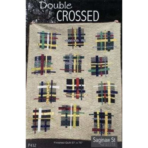 Saginaw St Quilts Quilt Pattern Double Crossed By Saginaw ST Quilts Saginaw St Quilts Quilt Pattern Double Crossed By Saginaw ST Quilts