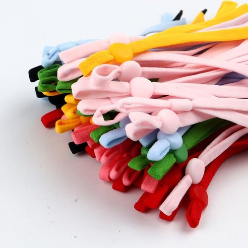 Mad Dog Fabrics Soft Elastic Mask Straps With Matching Silicone Adjuster Mad Dog Fabrics Soft Elastic Mask Straps With Matching Silicone Adjuster