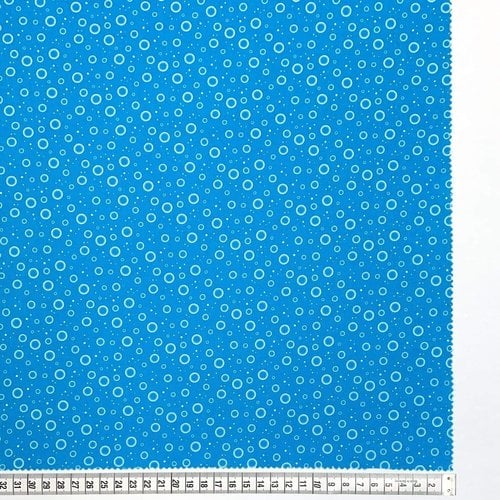 Nutex Fabrics Premium Quilting Cotton Fabric Ocean Life Bubbles by Nutex Fabrics