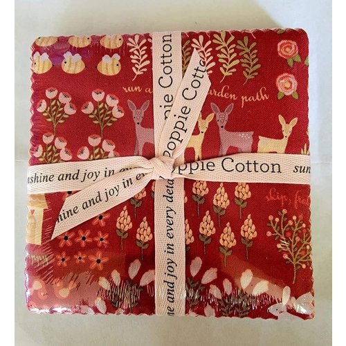 Poppie Coton Quilting Cotton Charm Squares Fabric Kaisley Rose By Poppie Cotton Poppie Coton Quilting Cotton Charm Squares Fabric Kaisley Rose By Poppie Cotton