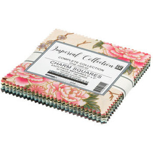 Kona Quilting Cotton Kona Charm Square Imperial Collection By Robert Kaufman - Beautiful High Quality Floral Design Cotton Fabric