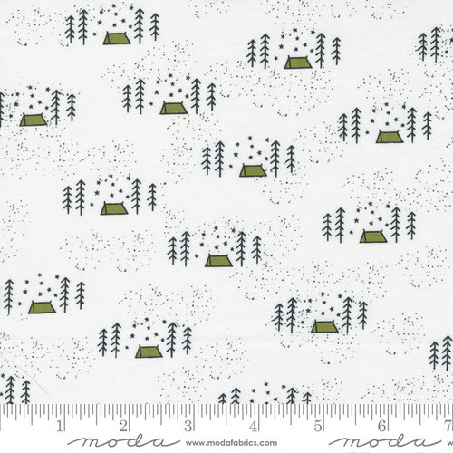 Moda Fabrics Quilting Cotton Timber Cream Campsite By Sweetwater for Moda Fabrics