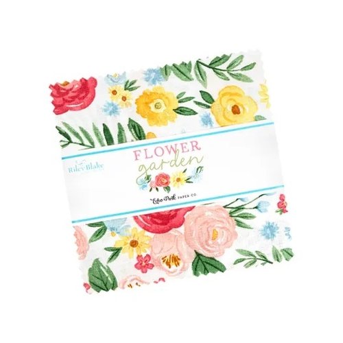 Riley Blake Quilting Charm Squares Pack Flower Garden Fabric By Riley Blake Designs Riley Blake Quilting Charm Squares Pack Flower Garden Fabric By Riley Blake Designs
