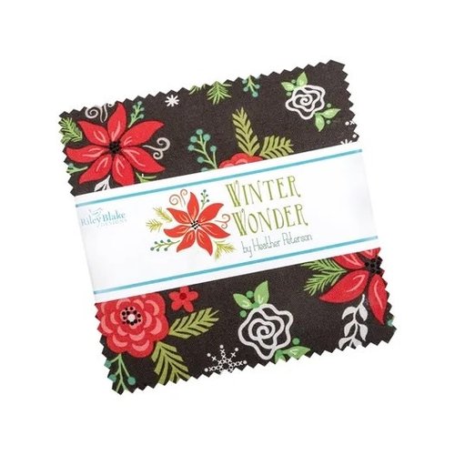 Riley Blake Quilting  Charm Squares Pack Winter Wonder By Heather Peterson For Riley Blake Designs