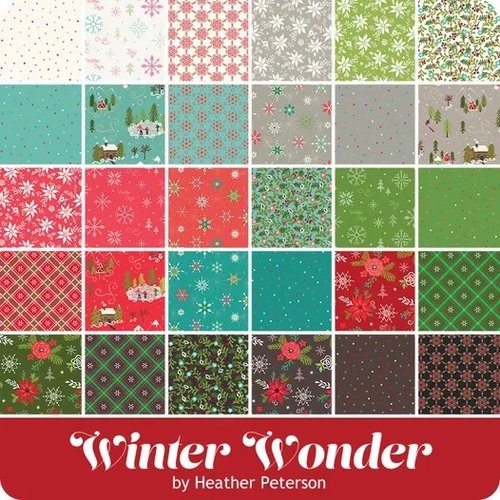Riley Blake Quilting  Charm Squares Pack Winter Wonder By Heather Peterson For Riley Blake Designs
