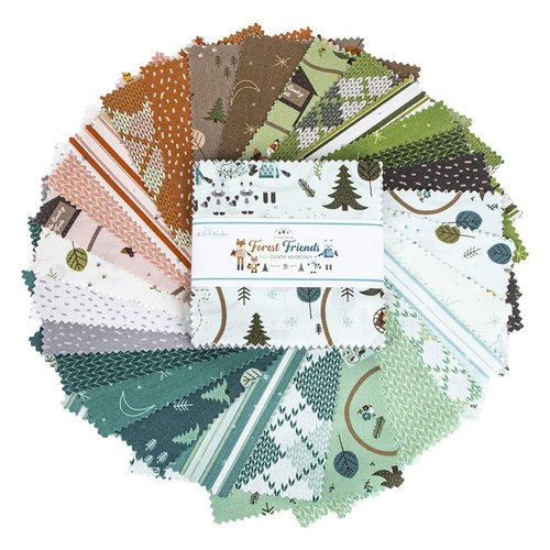 Riley Blake Designs Quilting Cotton Charm Pack Forest Friends By Jennifer Long For Riley Blake Designs Riley Blake Designs Quilting Cotton Charm Pack Forest Friends By Jennifer Long For Riley Blake Designs