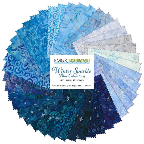 Robert Kaufman Quilting Cotton Charm Pack Winter Sparkle By Lunn Studios For Robert Kaufman Robert Kaufman Quilting Cotton Charm Pack Winter Sparkle By Lunn Studios For Robert Kaufman