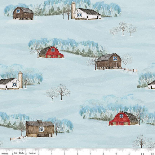 Riley Blake Designs Quilting Cotton Charm Pack Winter Barn Quilts By Tara Reed For Riley Blake Designs