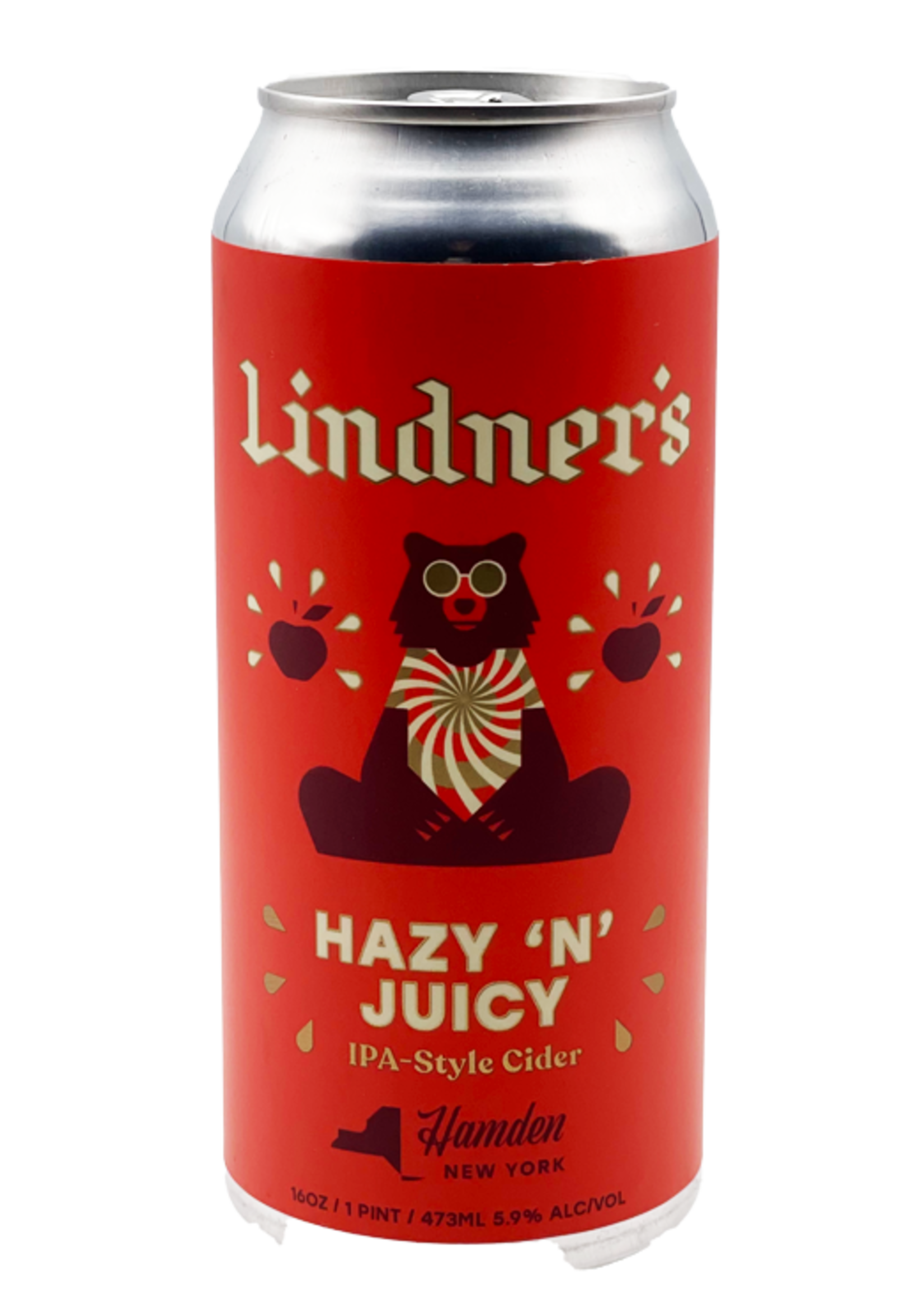 Lindner's Hazy n' Juicy Cider can