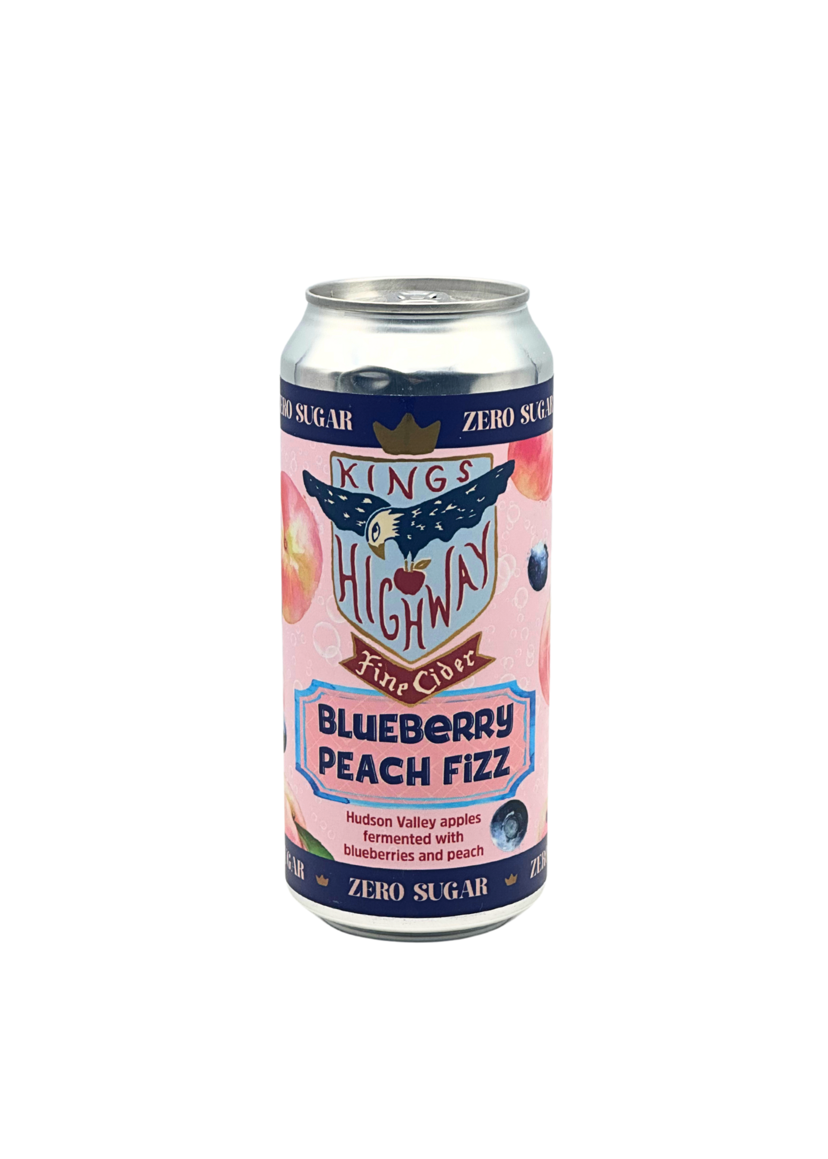 Blueberry Peach Fizz Cider NV Kings Highway Fine Cider