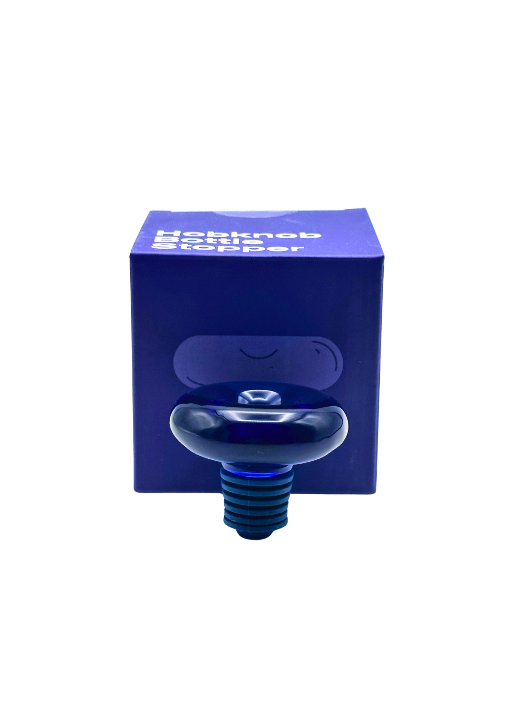 Blue Hobnob Bottle Stopper