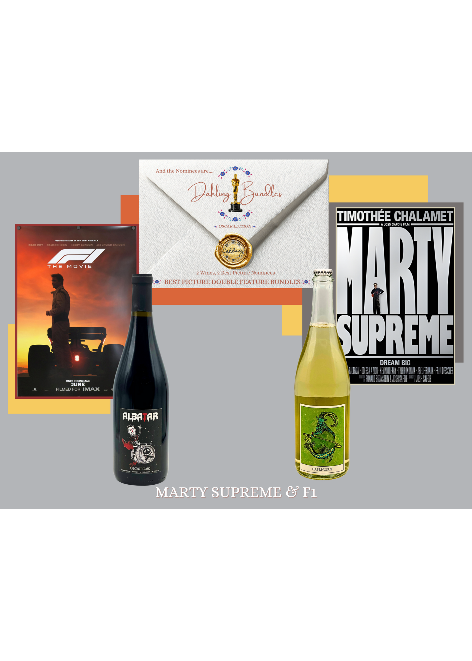 Dahling Bundle Oscar Double Feature : Marty Supreme & F1