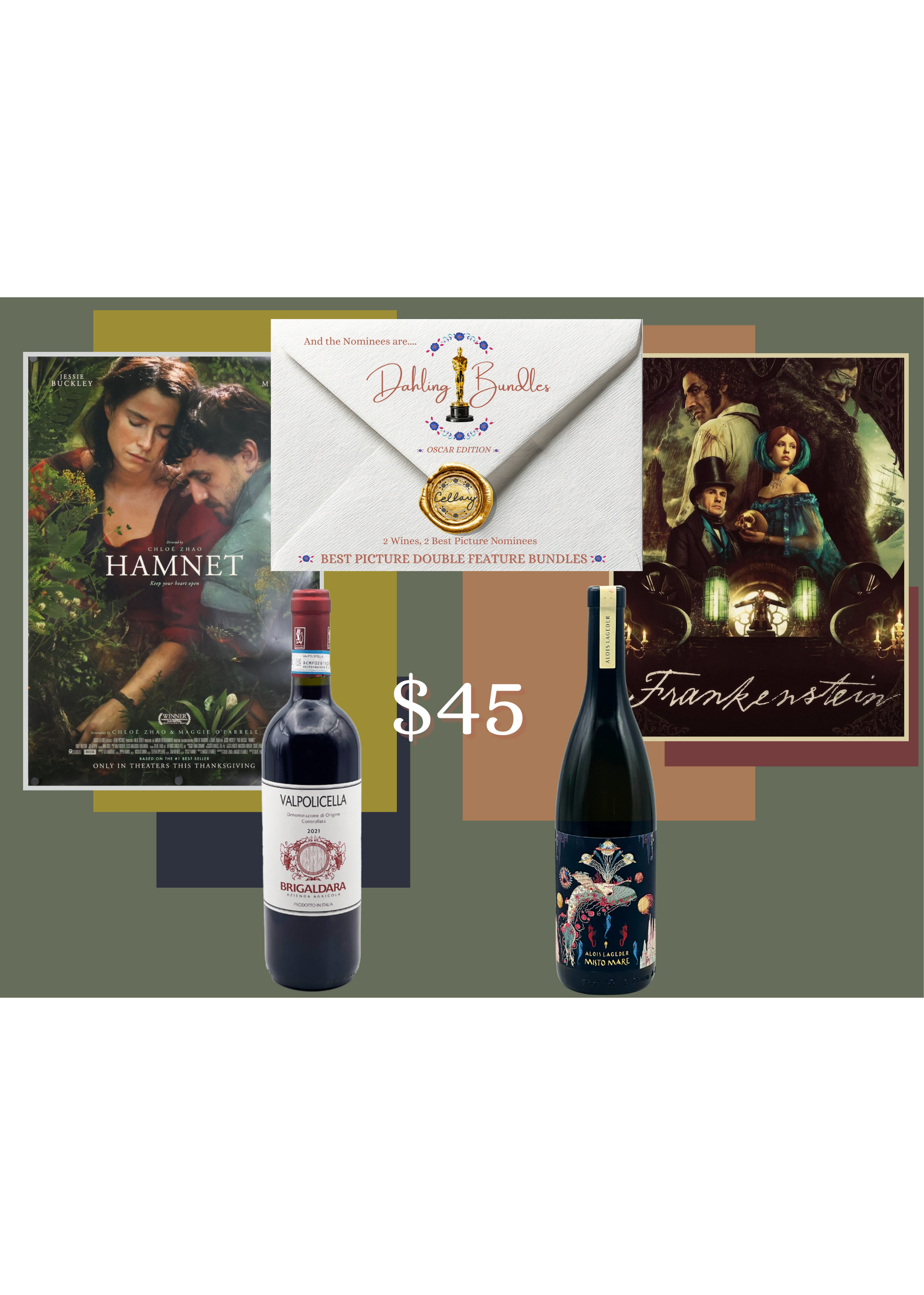 Dahling Bundle Oscar Double Feature : Frankenstein & Hamnet