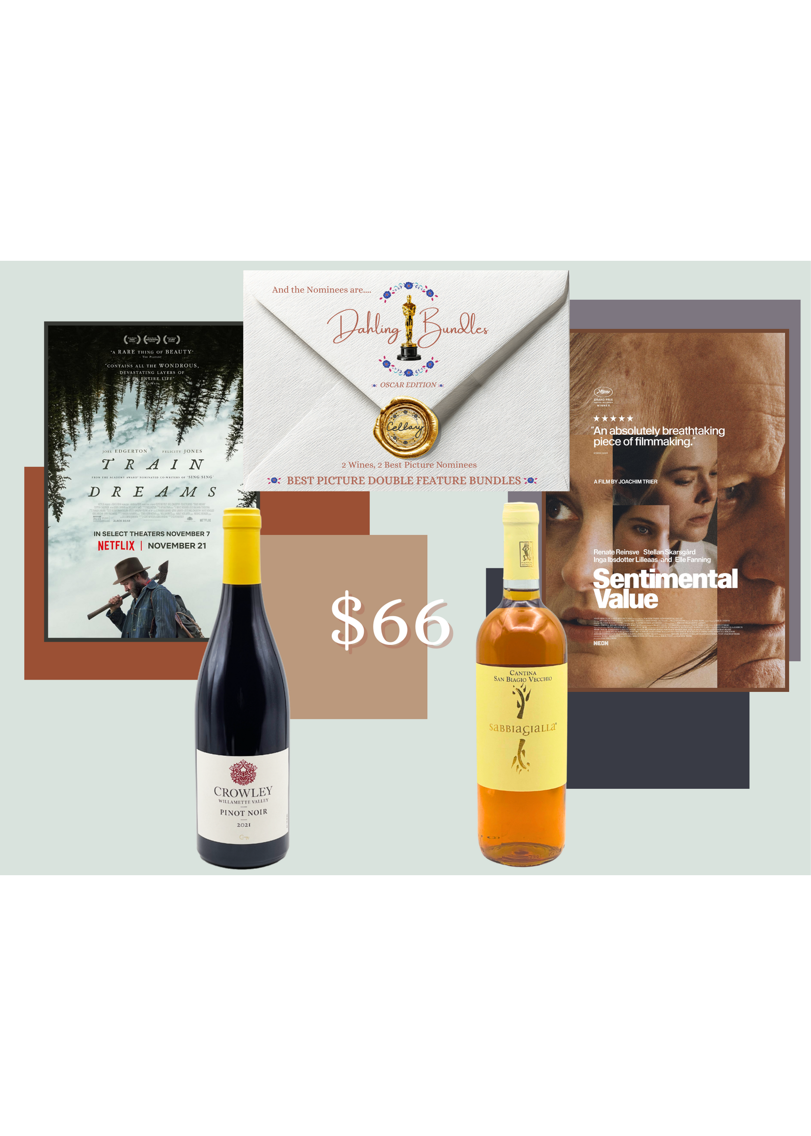 Dahling Bundle Oscar Double Feature : Sentimental Value & Train Dreams