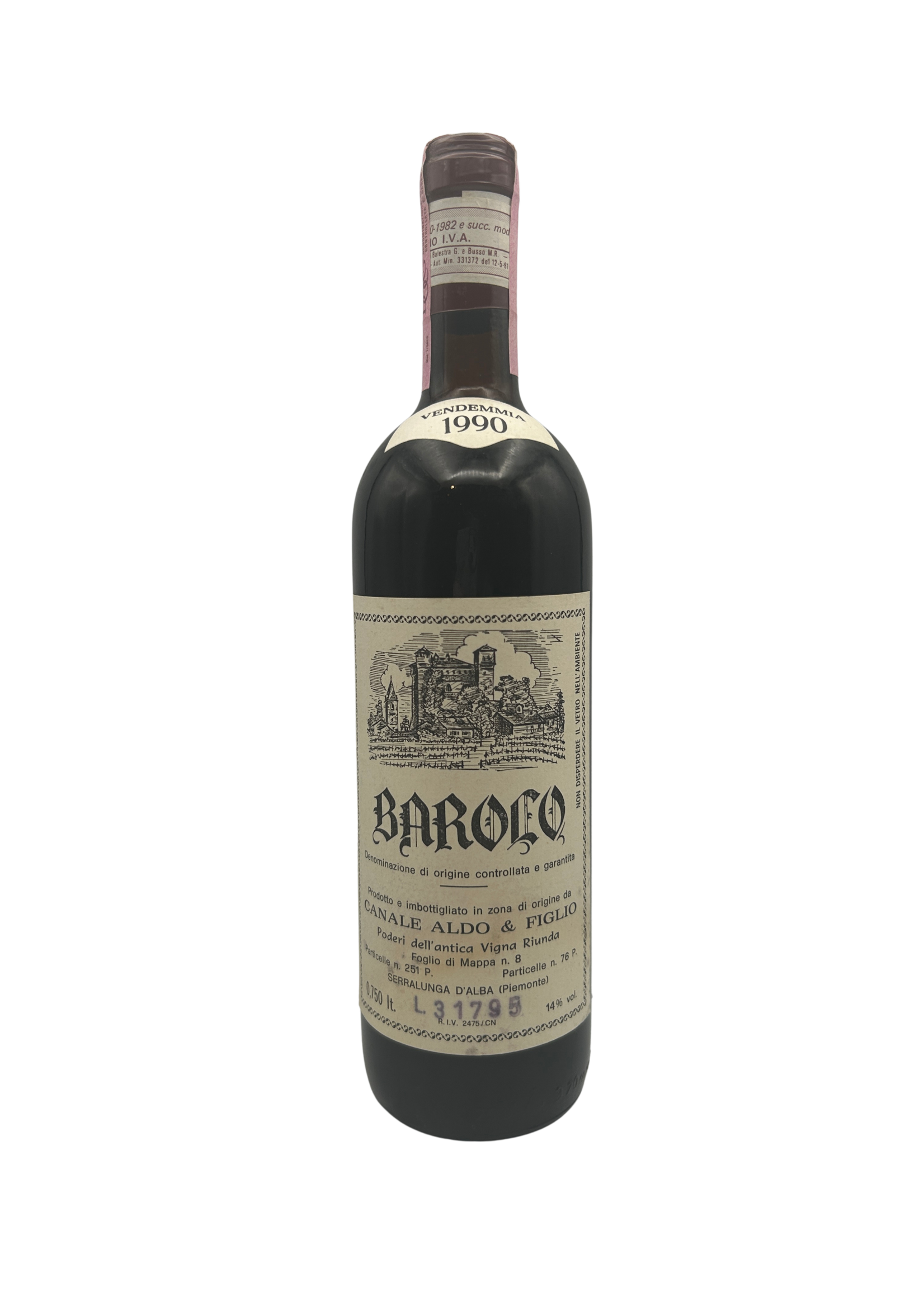 Barolo Vigna Rionda 1990 Aldo Canale