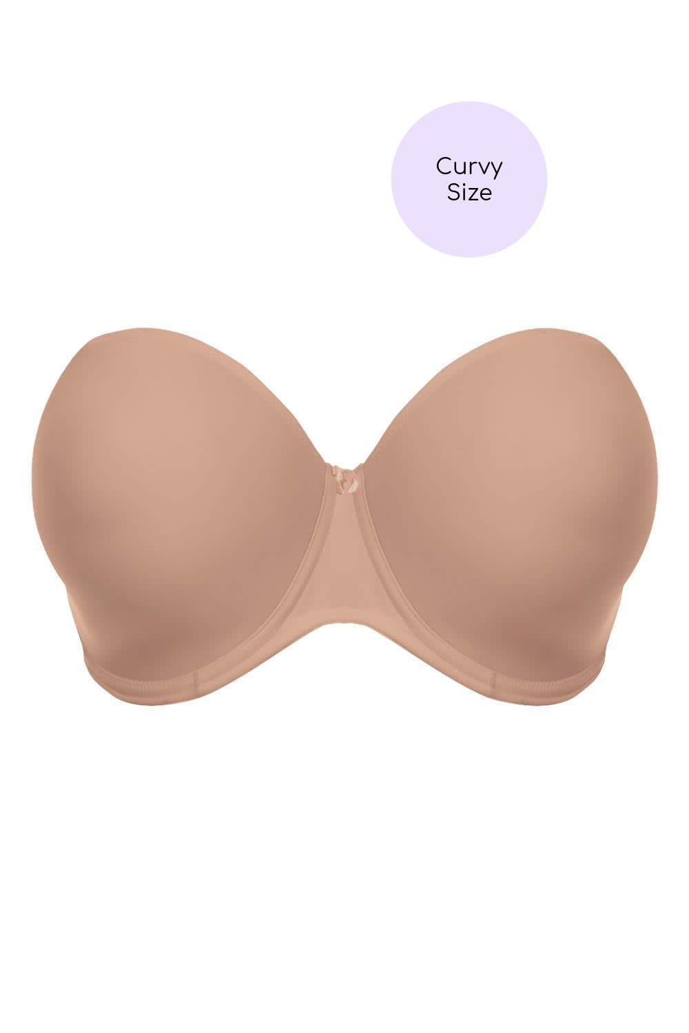 New ELOMI 4300 SAH Smooth Underwire Convertible Strapless Bra Size 44H
