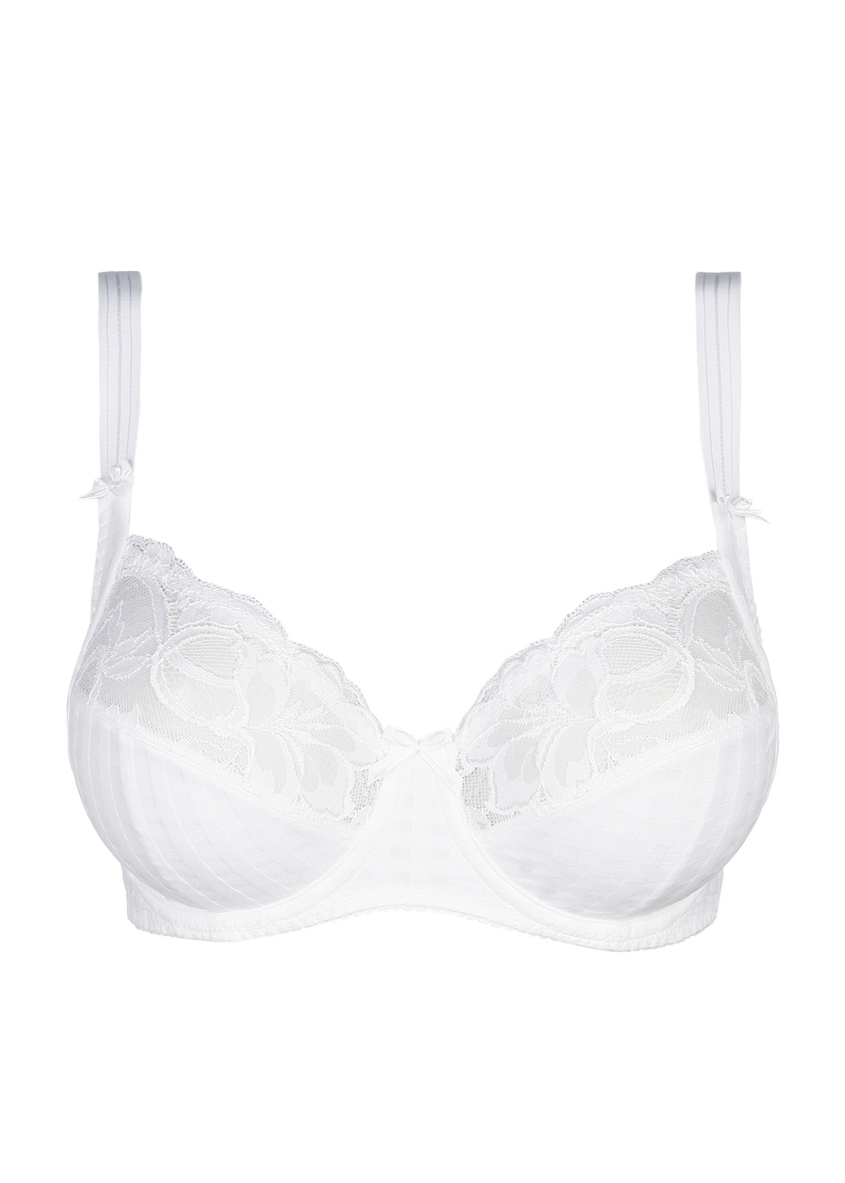 Buy Bevza White Front Clasp Bra - Ivory At 61% Off