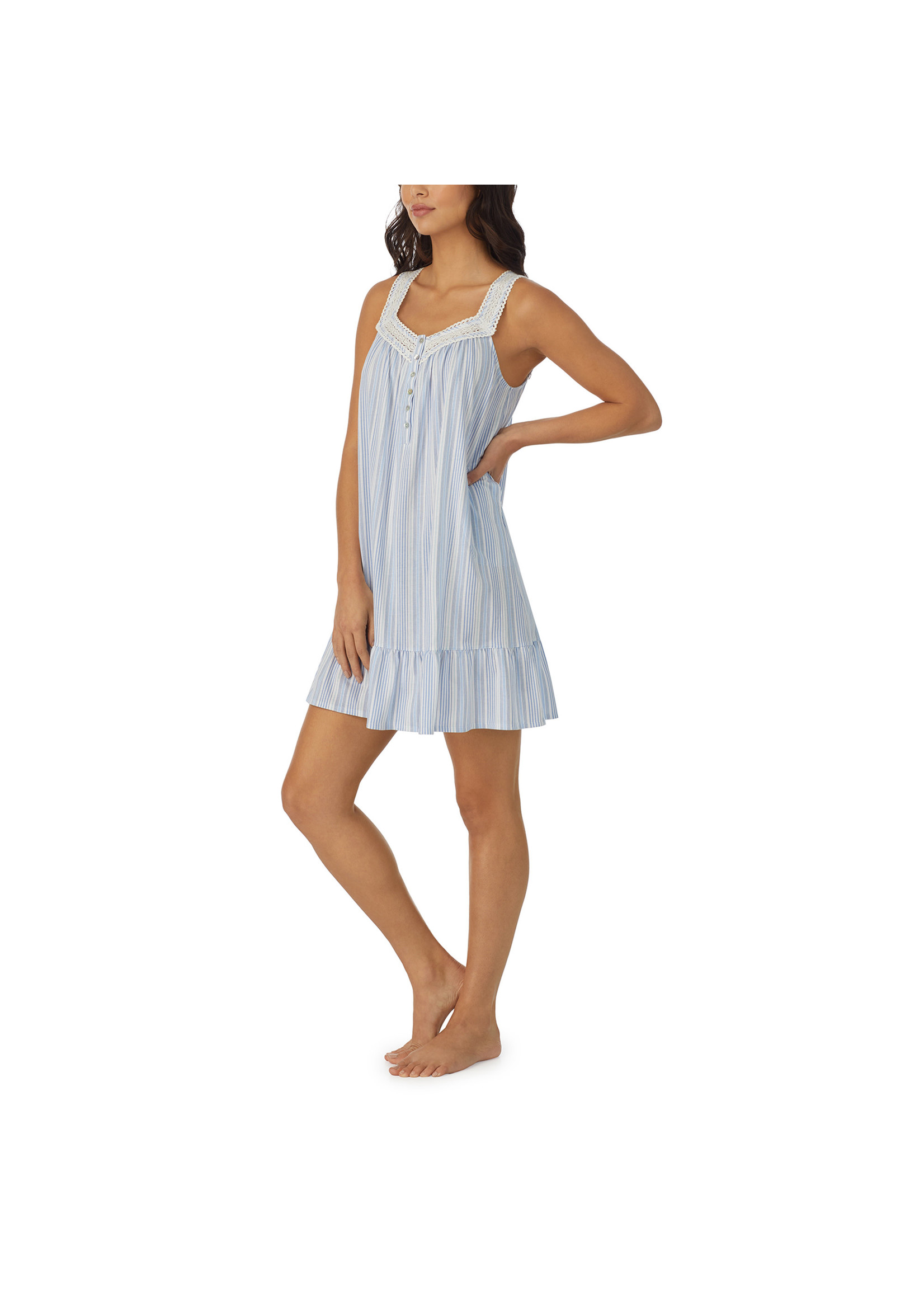 Aria Nautical Stripes Sleeveless Nightgown