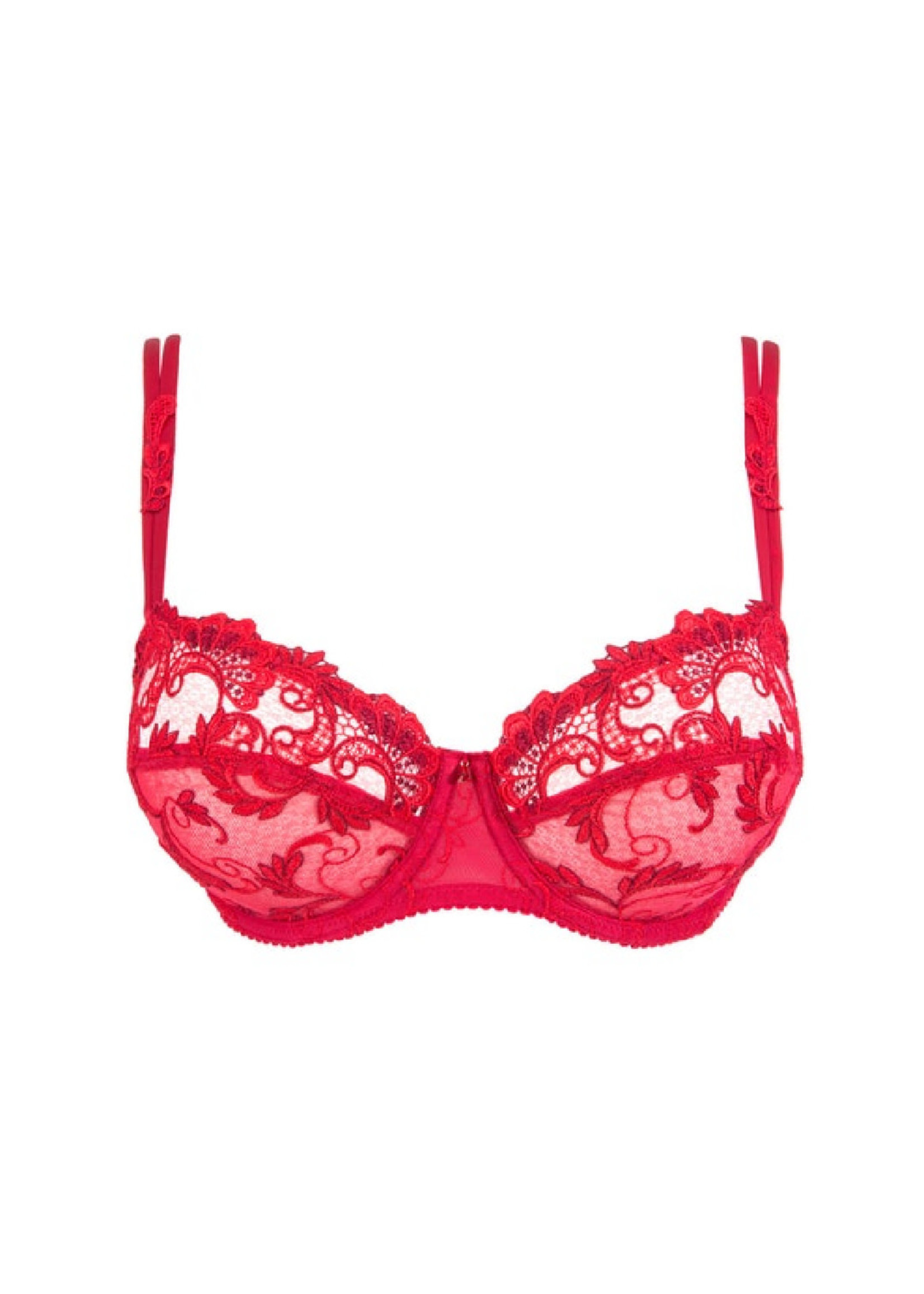 Underwired bra red DRESSING FLORAL