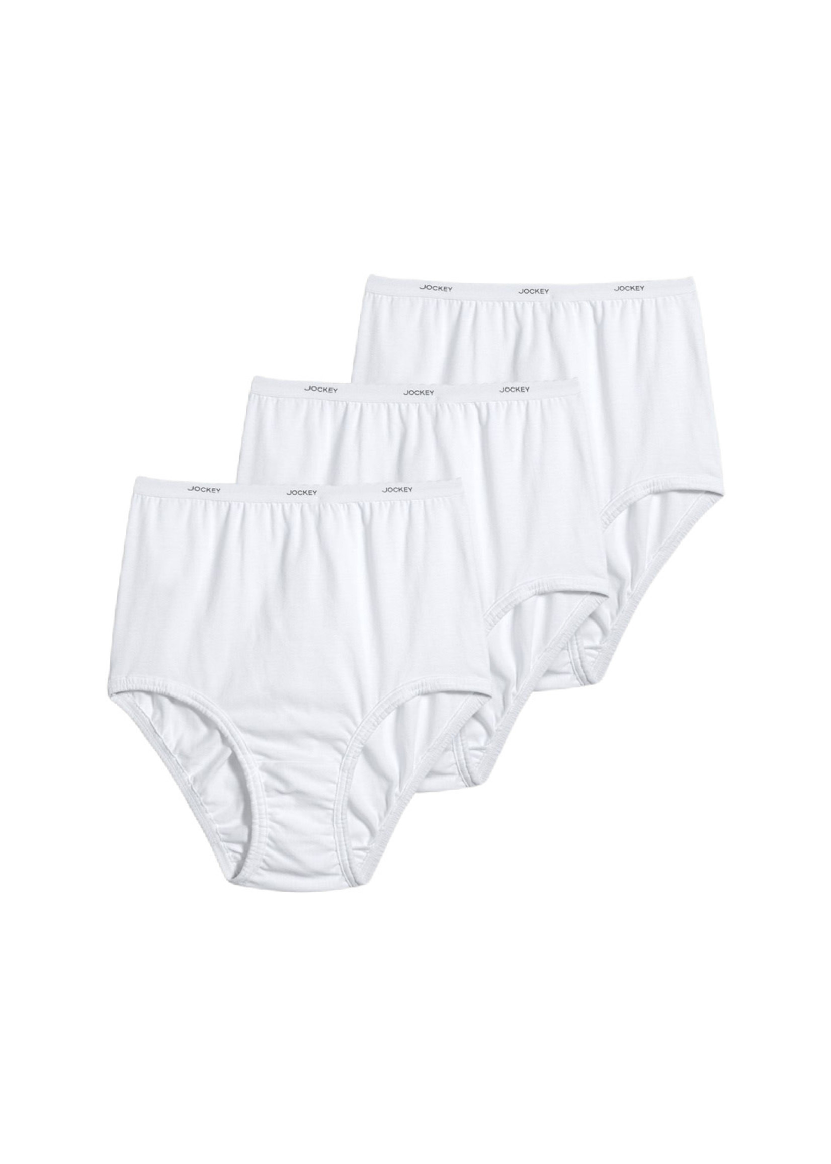 Jockey Classic Briefs 5 pack Full rise 100% Cotton Underwear Y front Fly  white - Helia Beer Co