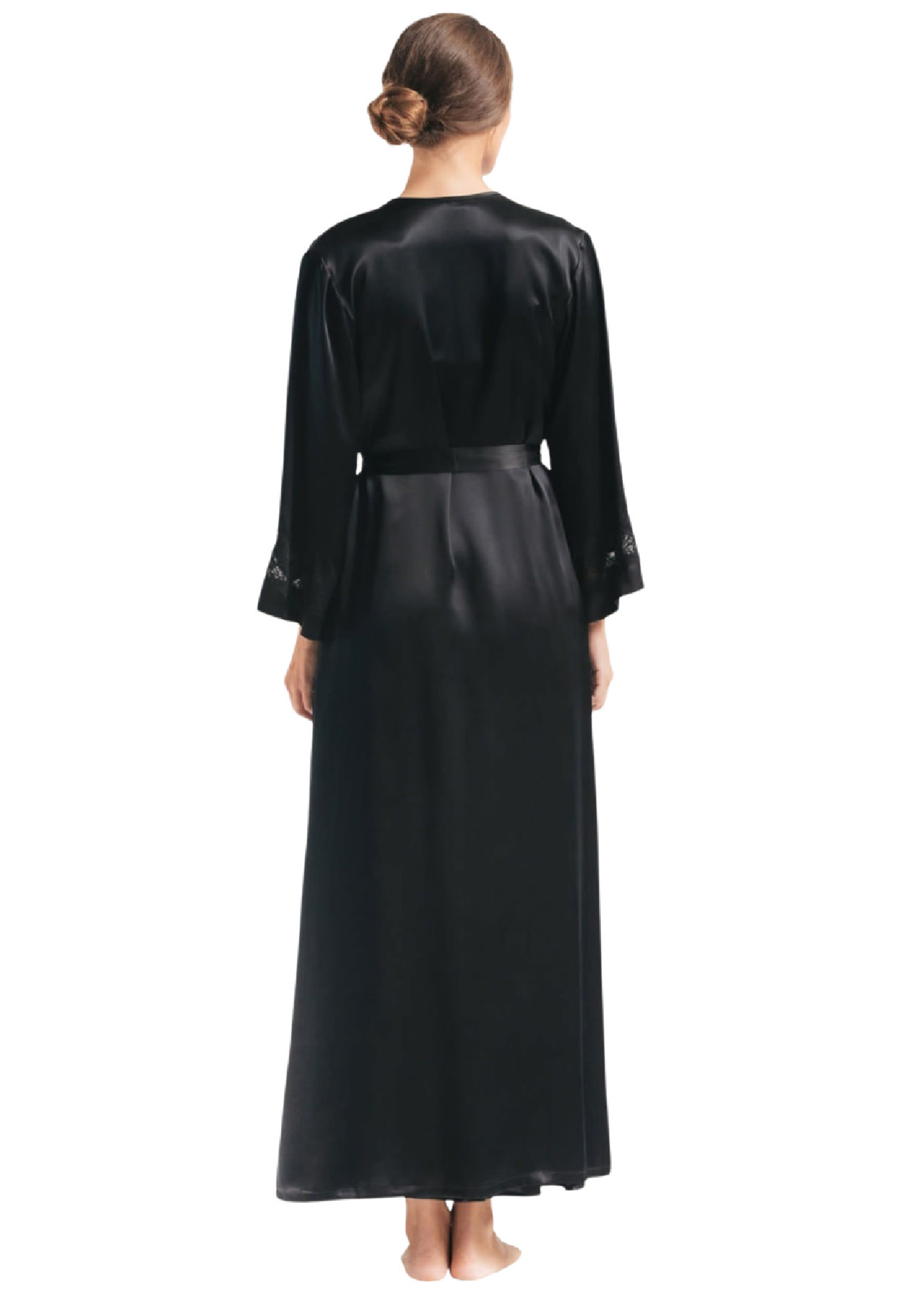 NKiMODE Long Silk Morgan Robe