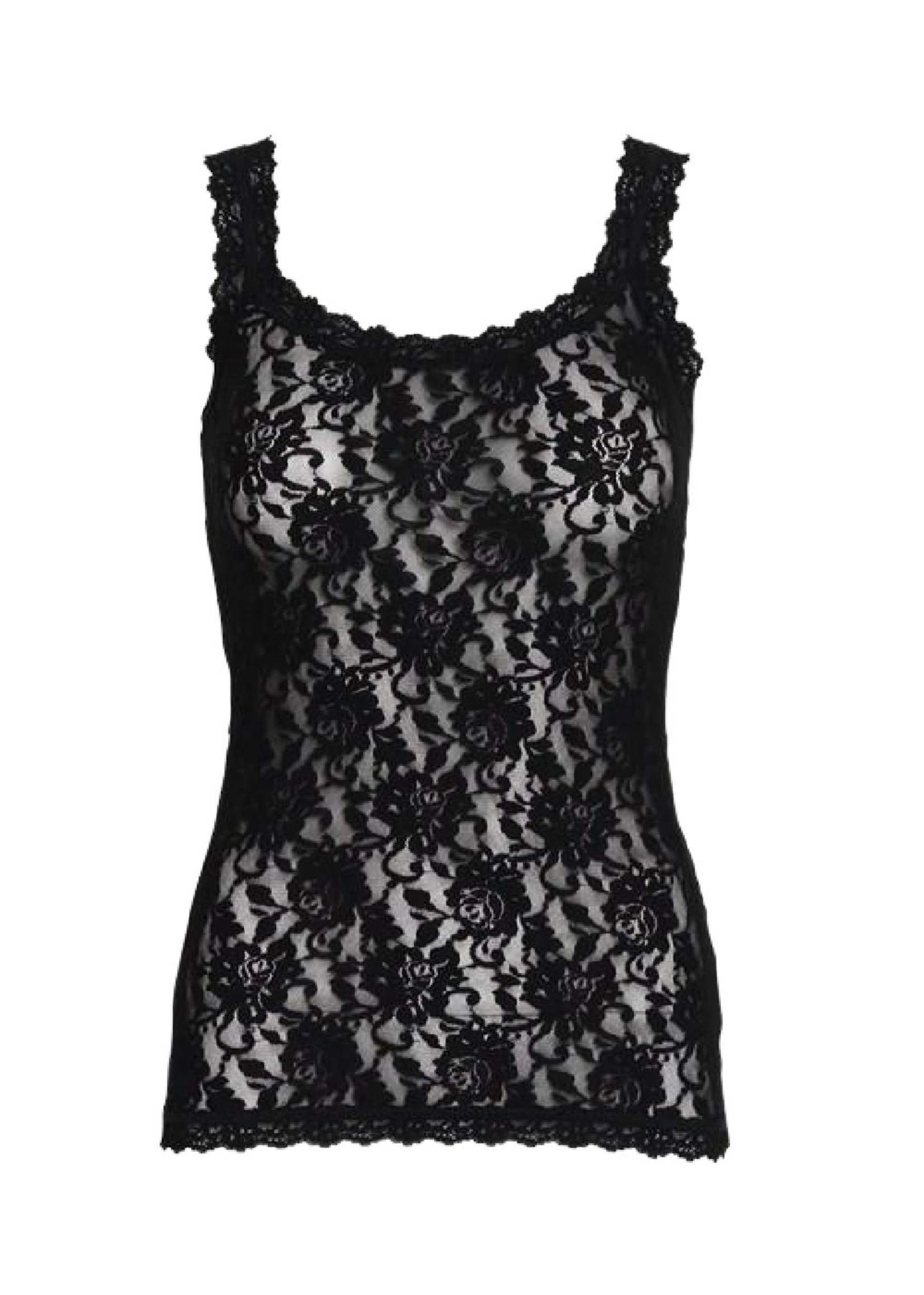 Black lace camisole