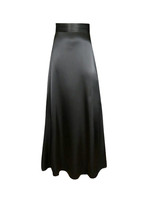 Bordelle Black Silk Maxi Skirt