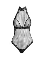 Andres Sarda Zaha Black Lace Bodysuit