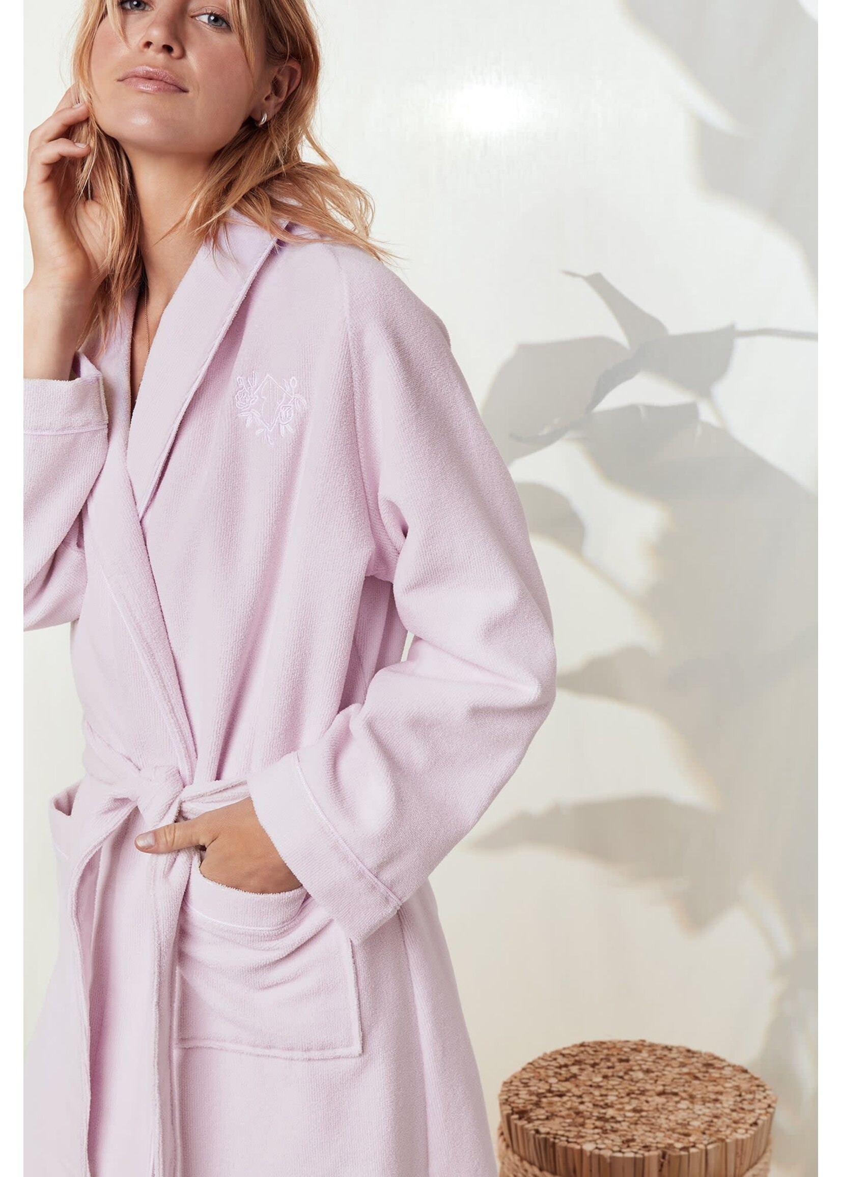 Eileen West Spa Soft Terry Long Wrap Robe